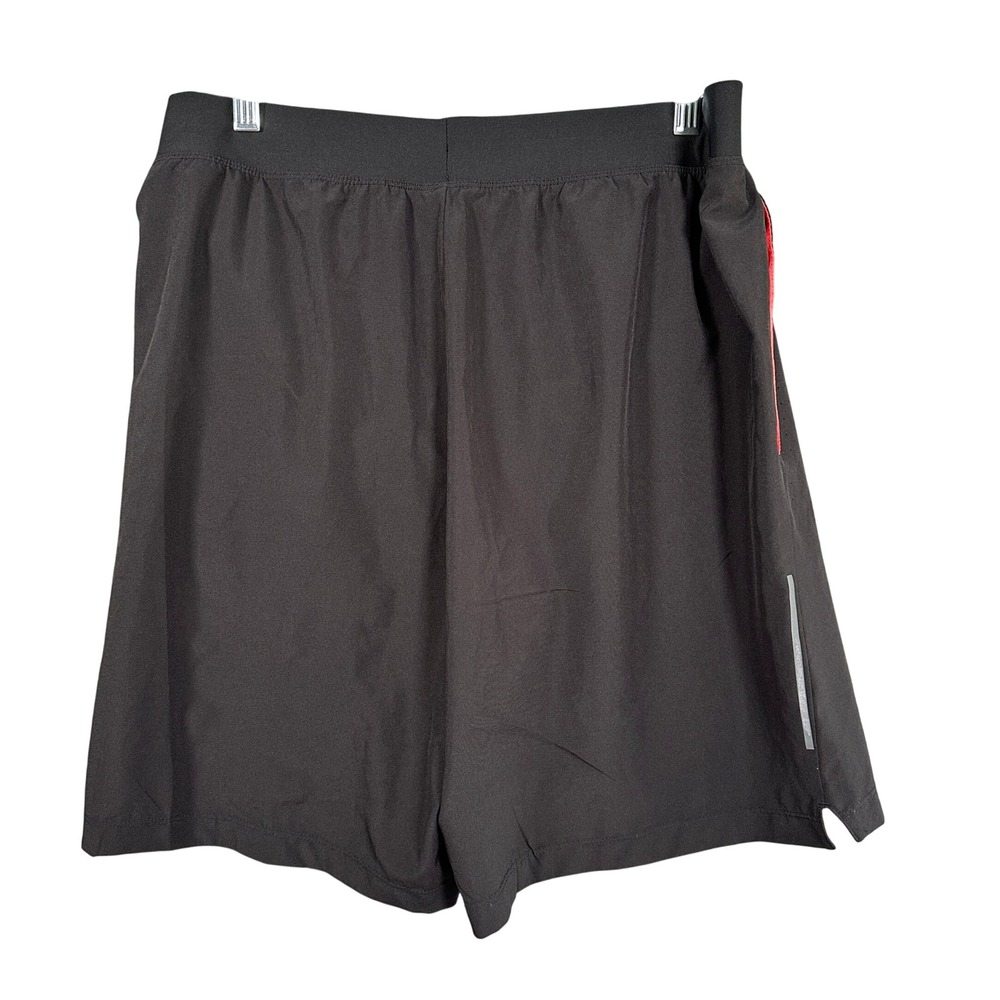 ASICS Running Lined Shorts Reflective Athletic Gym Workout‎ Black Mens Size L